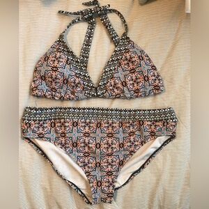Patterned Bikini Set
